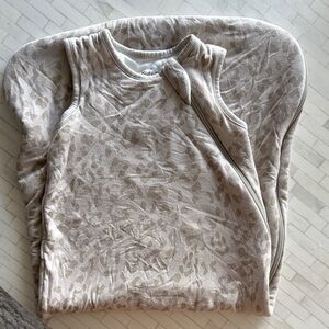 Kyte Baby Beige Leopard Print Sleep Sack